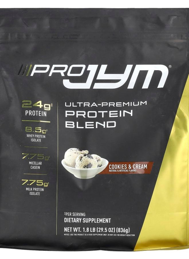 JYM Supplement Science - Pro JYM Ultra-Premium Protein Blend Cookies & Cream 1.8 lb (836 g) - Image 1