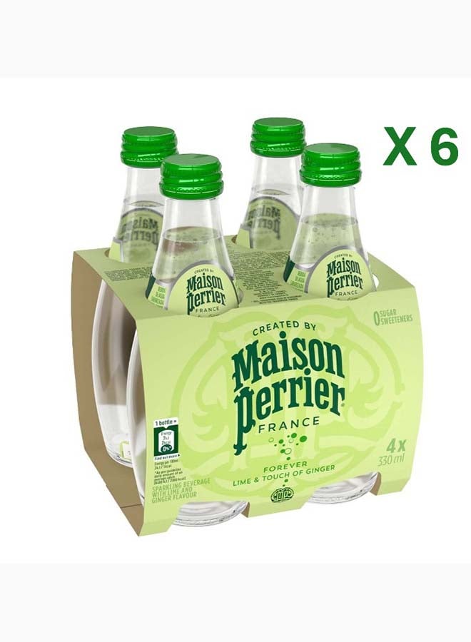 Maison Perrier Sparkling Beverage Lime Ginger Flavor 24*330ml - Image 1