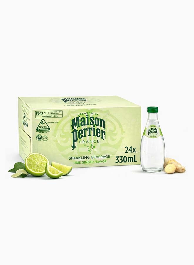 Maison Perrier Sparkling Beverage Lime Ginger Flavor 24*330ml - Image 2