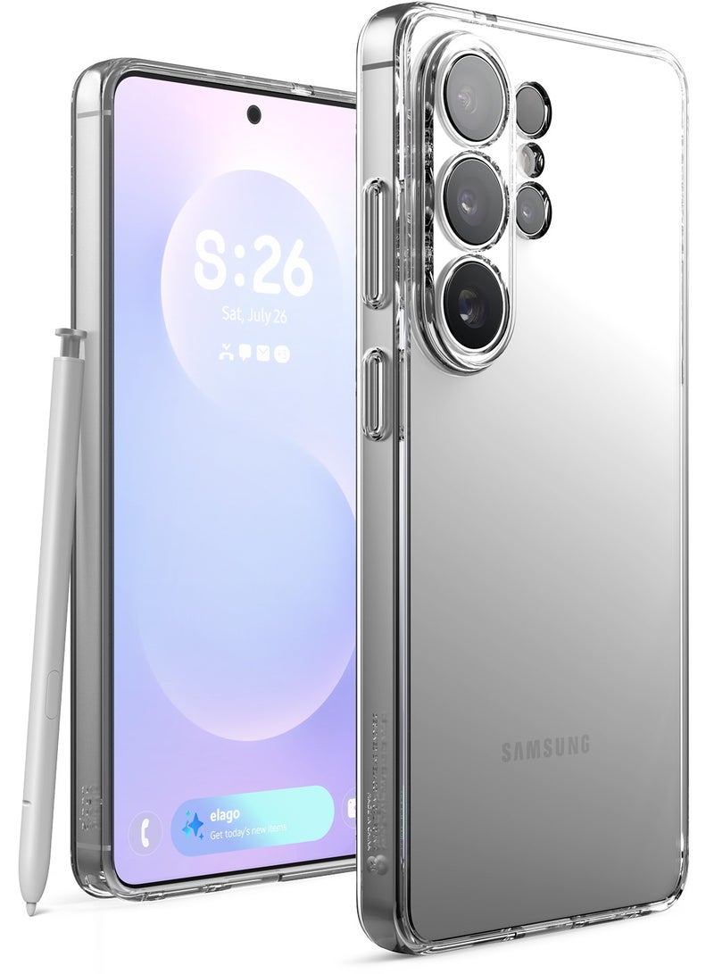Elago Hybrid for Samsung Galaxy S26 ULTRA (2026) Case cover with Shockproof TPU Bumper, PC Back, Slim & Lightweight Protection - Transparent - Image 1