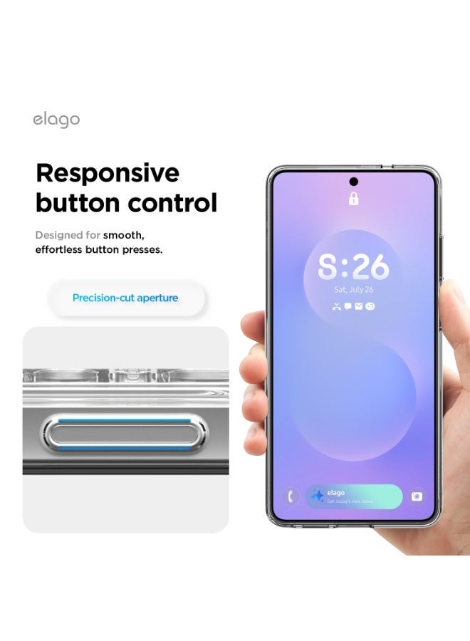 Elago Hybrid for Samsung Galaxy S26 ULTRA (2026) Case cover with Shockproof TPU Bumper, PC Back, Slim & Lightweight Protection - Transparent - Image 5