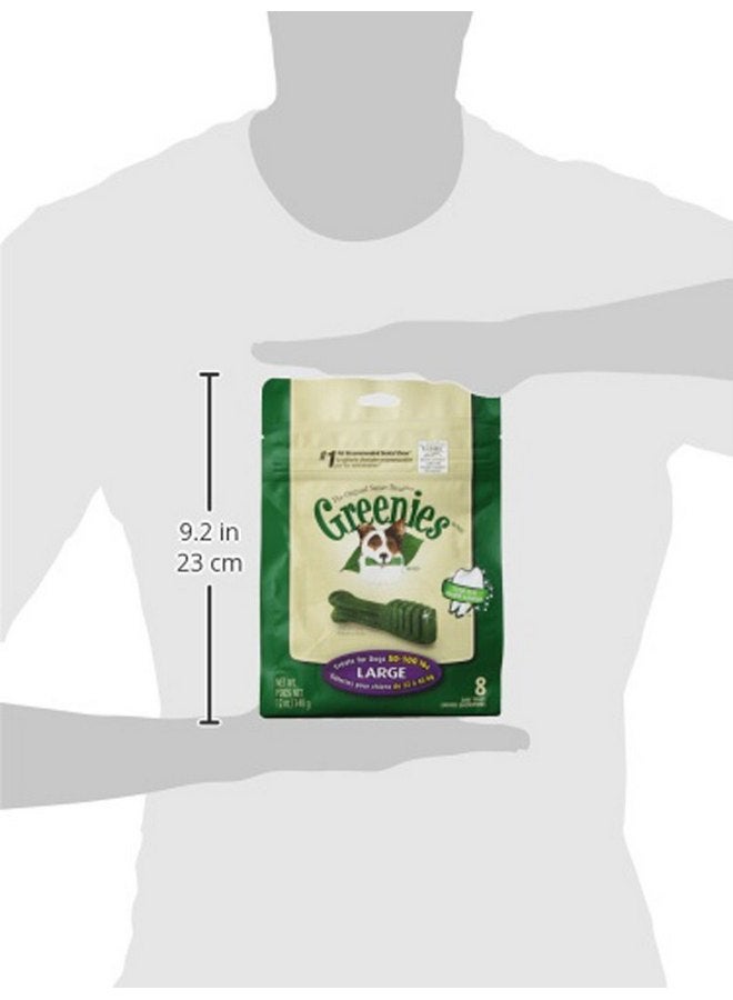 Greenies Original Large Natural Dental Care Dog Treats, 12 oz. Pack (8 Treats) - Image 1