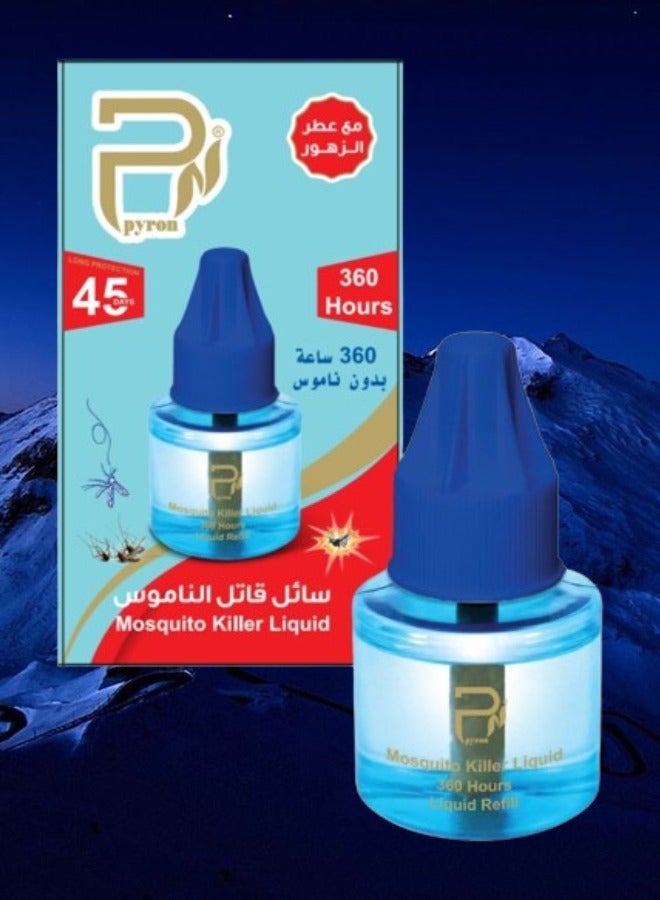 PYRON 7 Pieces Mosquito Repelling Liquid Lasts 1080 Hours With Beautiful Perfume Smell 45ml - Image 2