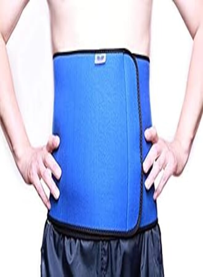 OR Neoprene Exercise Sweat Belt Body Waist Wrap Sauna Fat Cellulite Burner Slimming 25X110cm Blue 