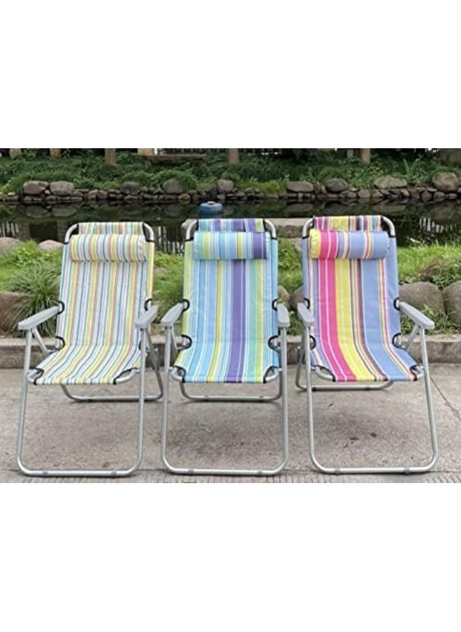GO2CAMPS Alsaqer Camping Chair with Headrest-Folding Chair-Picnic Chair-Beach for Garden Balcony or Festivals Outdoor Collapsable as Fishing Chair,Festival  - Image 3