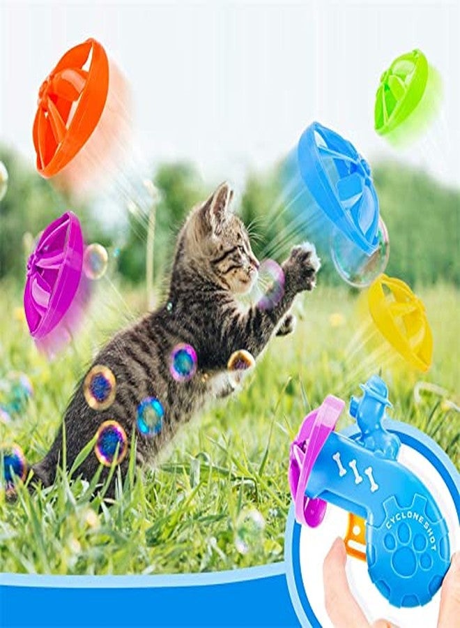BUSHIKO Cat Fetch Toy - Cat Tracks Cat Toy - Fun Levels of Interactive Play -Cat Toys with 5 Colors Flying Propellers Satisfies Kitty's Hunting, Chasing & Exercising Needs (1PC) - Image 2