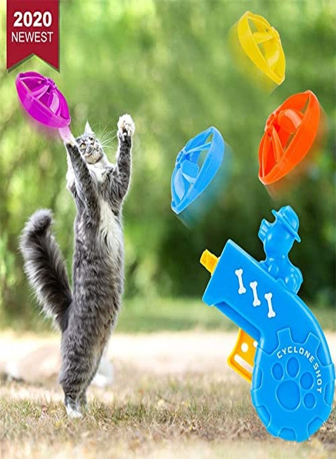 BUSHIKO Cat Fetch Toy - Cat Tracks Cat Toy - Fun Levels of Interactive Play -Cat Toys with 5 Colors Flying Propellers Satisfies Kitty's Hunting, Chasing & Exercising Needs (1PC) - Image 3