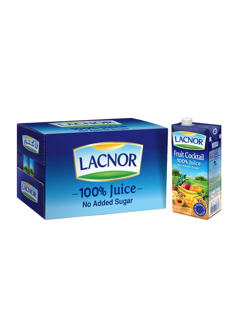Lacnor Cocktail slim 100 Percent Juice, No Added Sugar 12 x 1L - Image 1