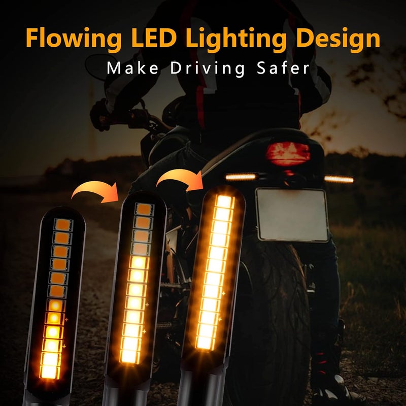 iFunyLED أضواء إشارة الانعطاف LED متدفقة iFunyLED 2PCS للدراجات النارية - Image 4