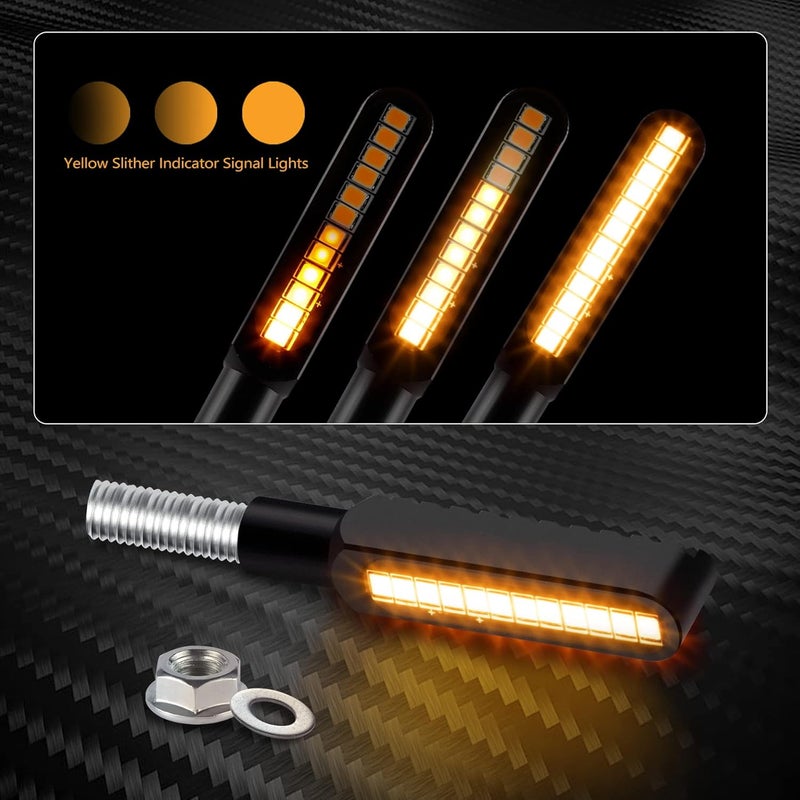 iFunyLED أضواء إشارة الانعطاف LED متدفقة iFunyLED 2PCS للدراجات النارية - Image 2