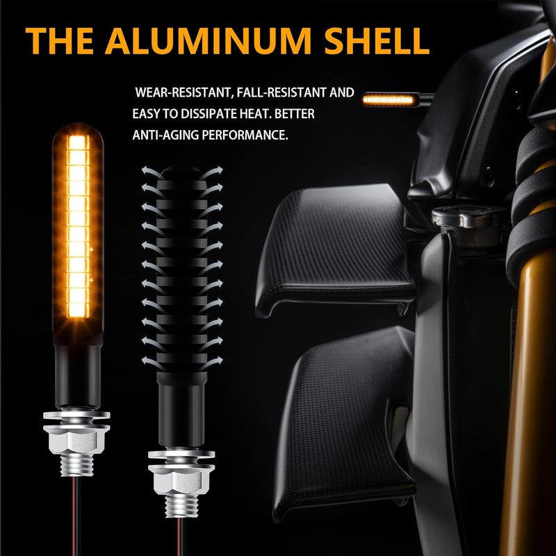 iFunyLED أضواء إشارة الانعطاف LED متدفقة iFunyLED 2PCS للدراجات النارية - Image 5