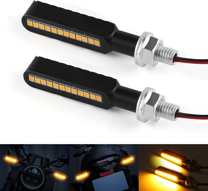 iFunyLED أضواء إشارة الانعطاف LED متدفقة iFunyLED 2PCS للدراجات النارية - Image 1