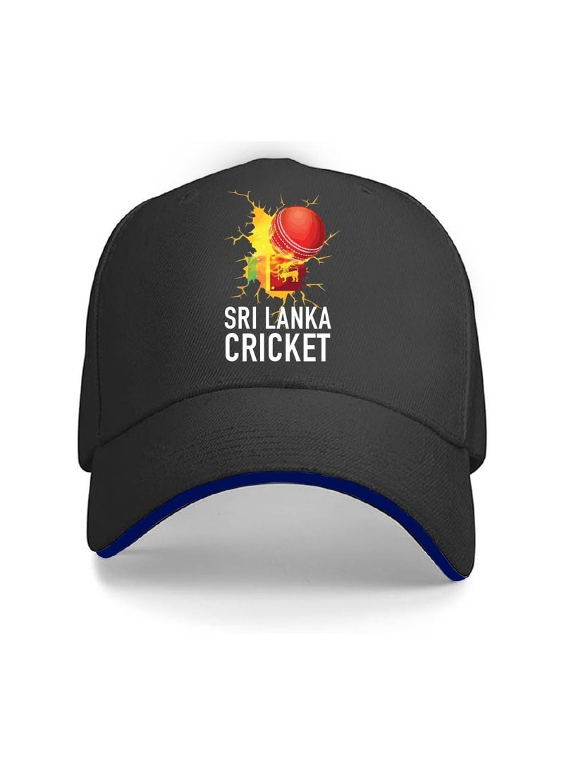 Sri Lanka Sports Fans Cricket Cap - Metal Adjustable Buckle Closure Cap for Men and Women - Sri Lanka Sports Cricket Caps for Fans - Unisex Cricket Cap for Sports Matches - Ideal for Everyday Wear - Image 1