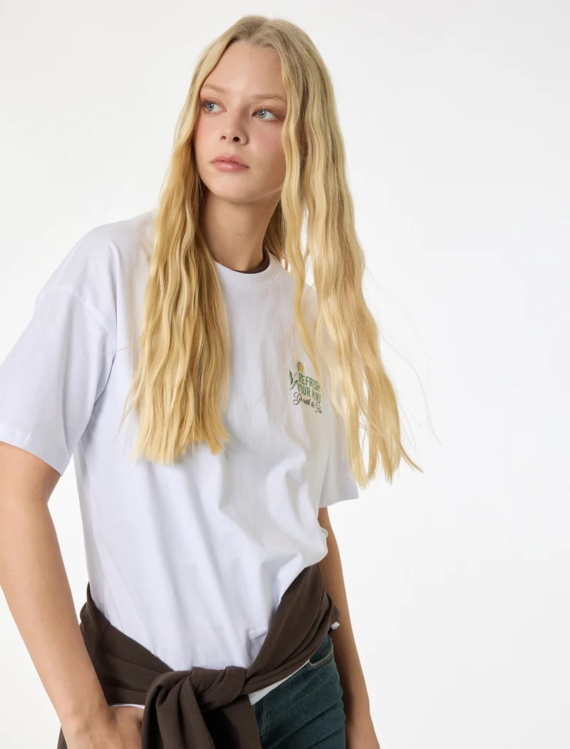 كوتون Printed Cotton T-Shirt