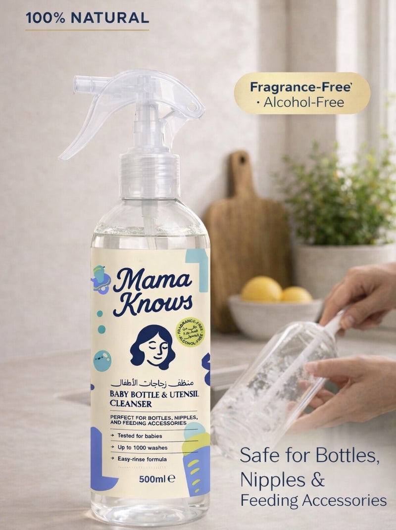 Mama Knows – Milk Residue Baby Bottle Cleanser 500 ML - Image 4