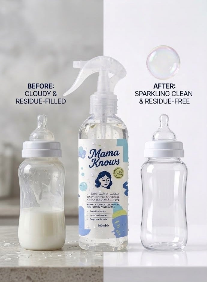 Mama Knows – Milk Residue Baby Bottle Cleanser 500 ML - Image 5