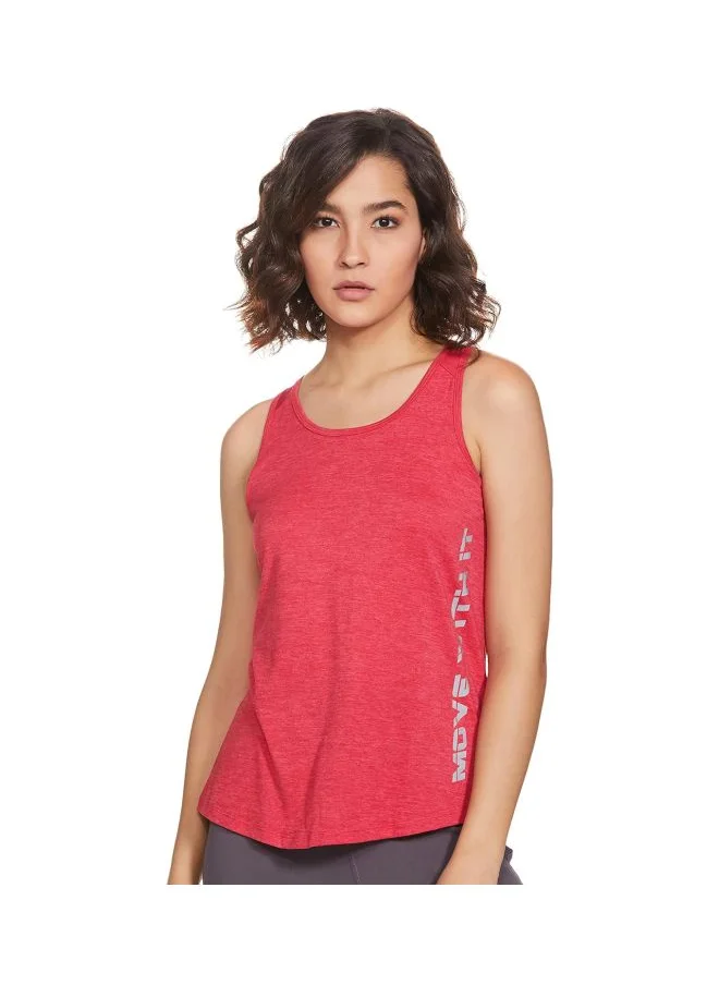 جوكي Jockey MW33 Women Microfiber Fabric Graphic Printed Tank Top with Breathable Mesh and Stay Dry Treatment