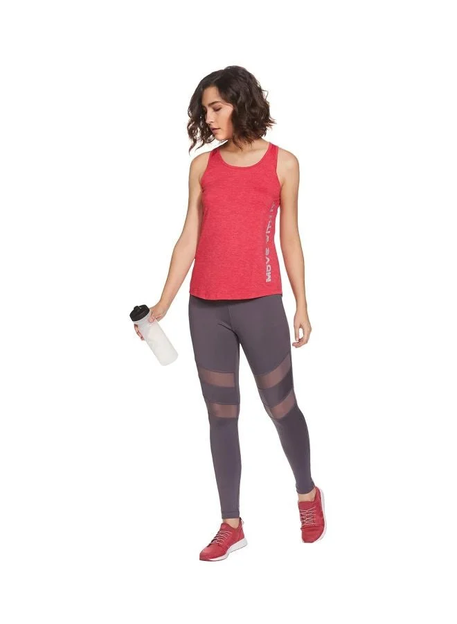 Jockey Virtual Pink MW33 Women Microfiber Fabric Graphic Printed Tank Top with Breathable Mesh and Stay Dry Treatment for Women | Best Price UAE