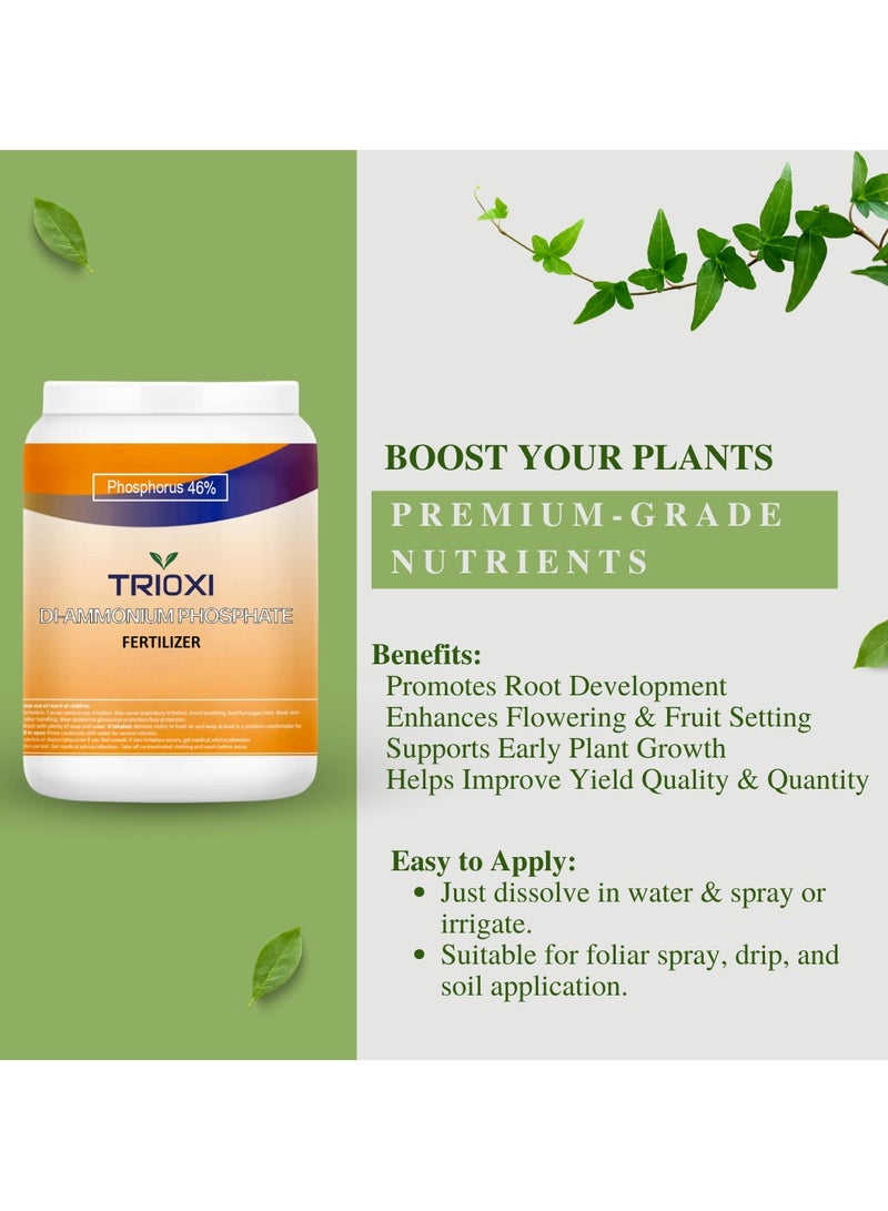 TRIOXI Di Ammonium Phosphate 750g – High Purity Water-Soluble Fertilizer | NPK 18-46-0 for Faster Growth & Root Development - Image 4