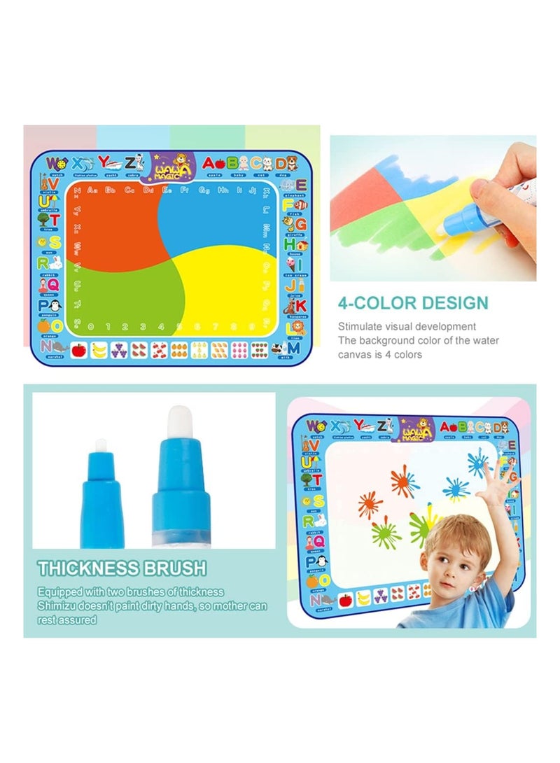 رات سو سجادة دودل ماء للأطفال الصغار، لرسم وكتابة وتلوين بالماء، سجادة سحرية بحجم كبير للأولاد والبنات من عمر 2 إلى 5 سنوات، ألعاب تعليمية إبداعية وهدايا تعليمية بمقاس 40 × 30 بوصة - Image 3