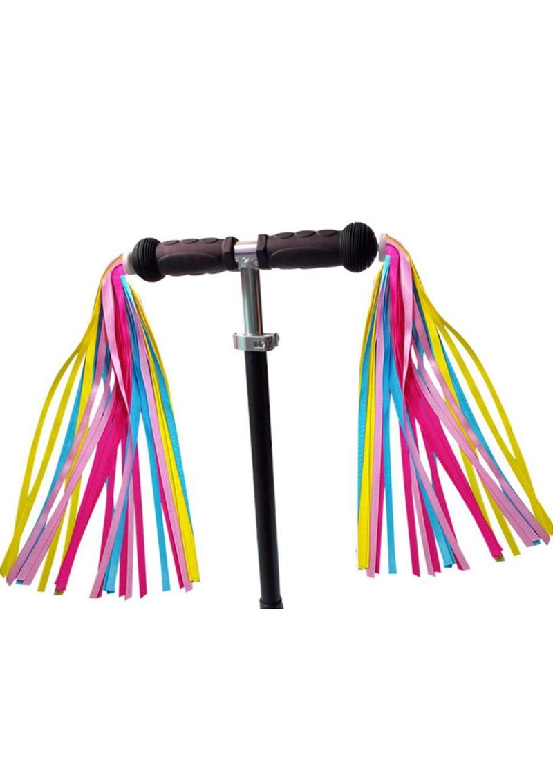 Daytoyz 1 Pair Rainbow Bike Streamers for Girls Boys, 2 Pack 10 Inch Colorful Bicycle Handlebar Streamers for Kids  - Image 4