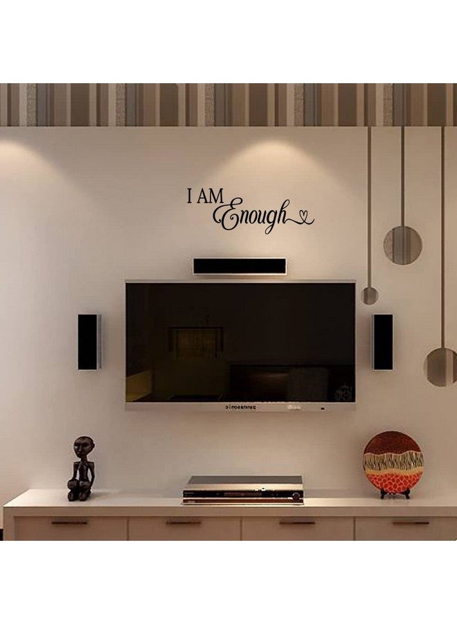 MOVANKRO I AM Enough Vinyl Wall Decal Inspirational Positive Quote for Bedroom Living Room Kids Playroom Office Décor Esteem Sayings Art Letter Words - Image 4