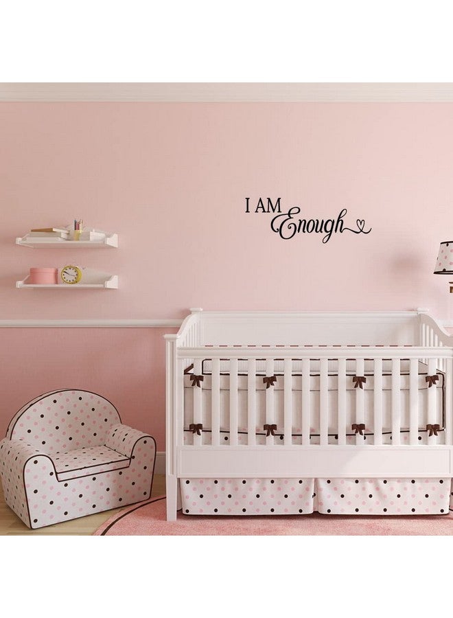 MOVANKRO I AM Enough Vinyl Wall Decal Inspirational Positive Quote for Bedroom Living Room Kids Playroom Office Décor Esteem Sayings Art Letter Words - Image 3