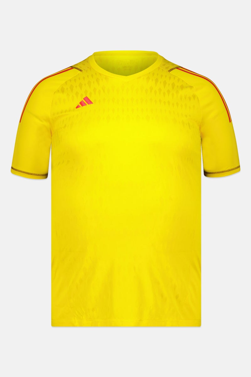 Adidas قميص حارس مرمى قصير الأكمام للرجال بتصميم طويل، تييرو 23 برو، أصفر - Image 2