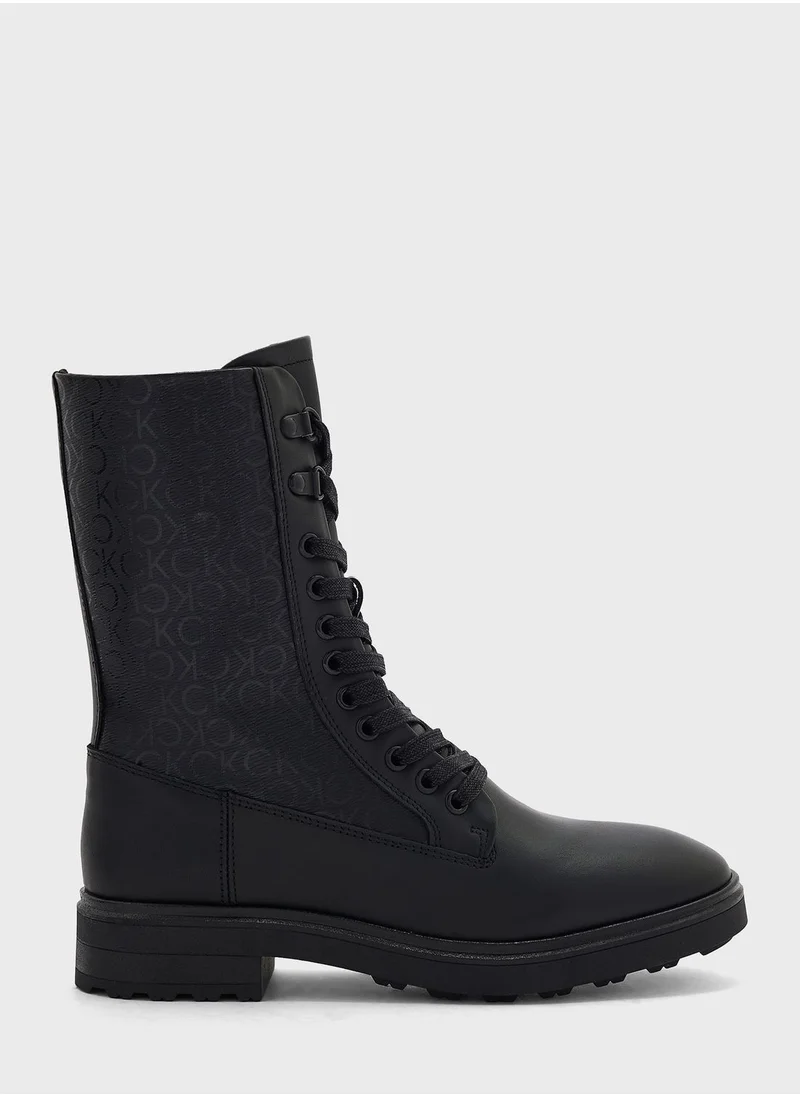 CALVIN KLEIN Combat Ankle Boots