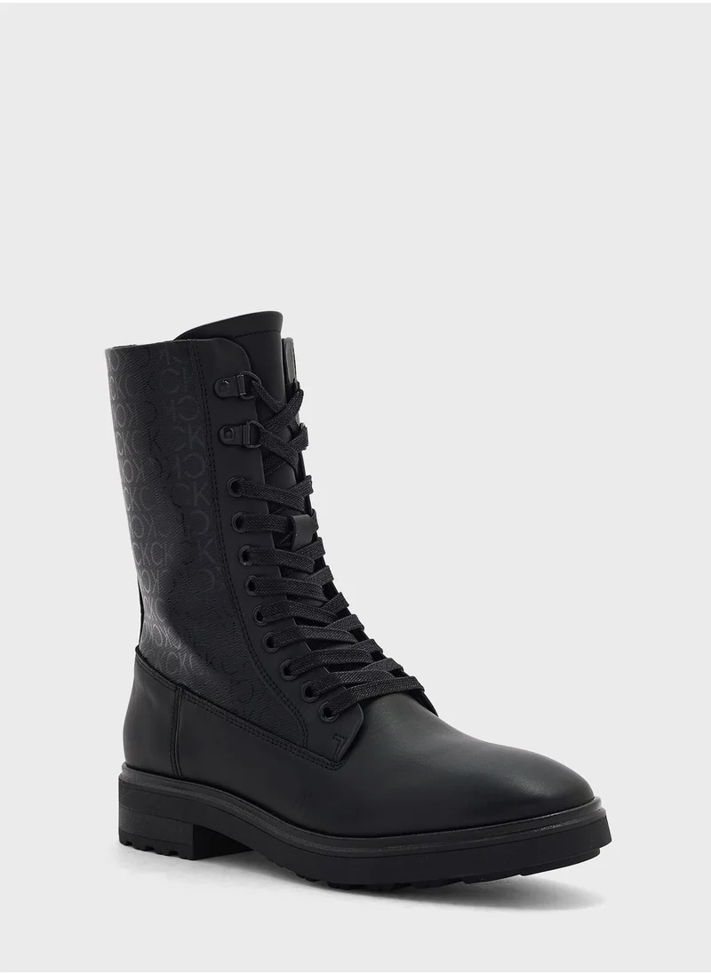 CALVIN KLEIN Combat Ankle Boots