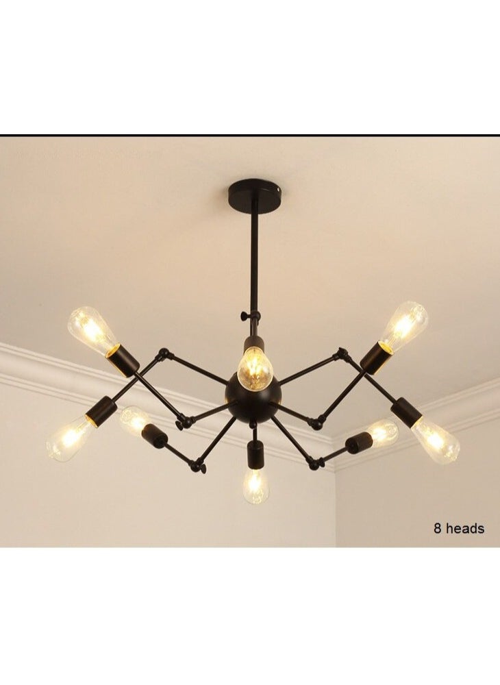 Cluc - Mesh Movable Chandelier - 8 Branch - Black - Image 1