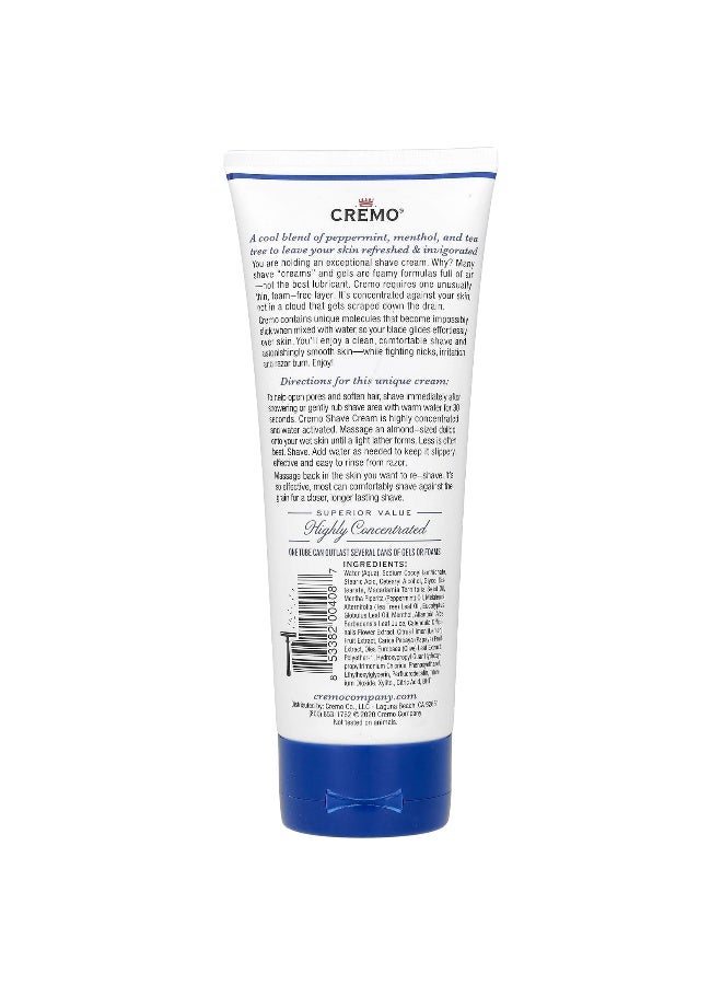 Cremo, Shave Cream, Refreshing Mint, 6 fl oz (177 ml) - Image 2