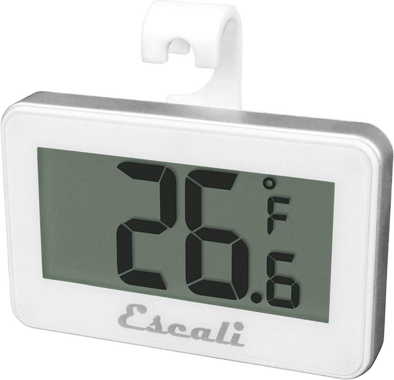 Escali DHF1 Large LCD Digital Display Refrigerator/Freezer Thermometer, -4/80F Degree Range, White - Image 3