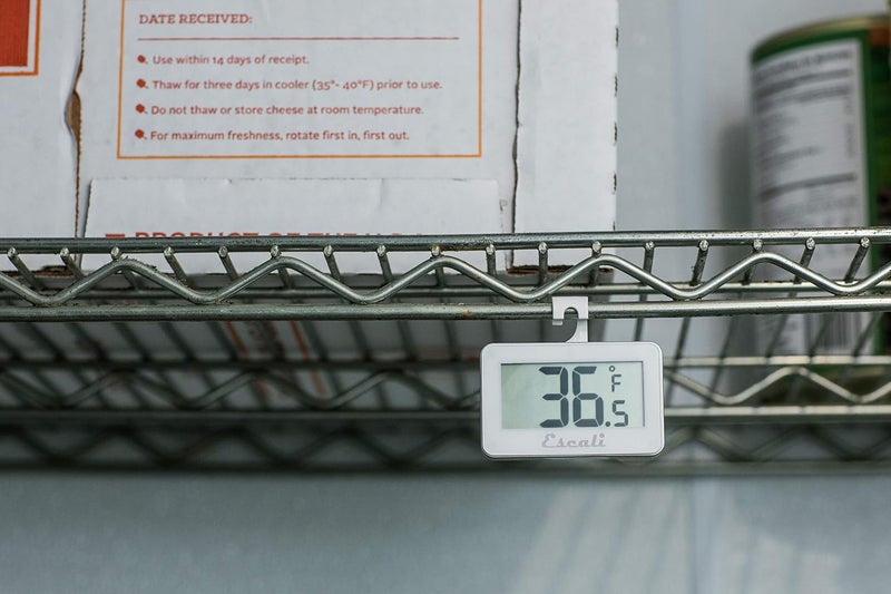 Escali DHF1 Large LCD Digital Display Refrigerator/Freezer Thermometer, -4/80F Degree Range, White - Image 5