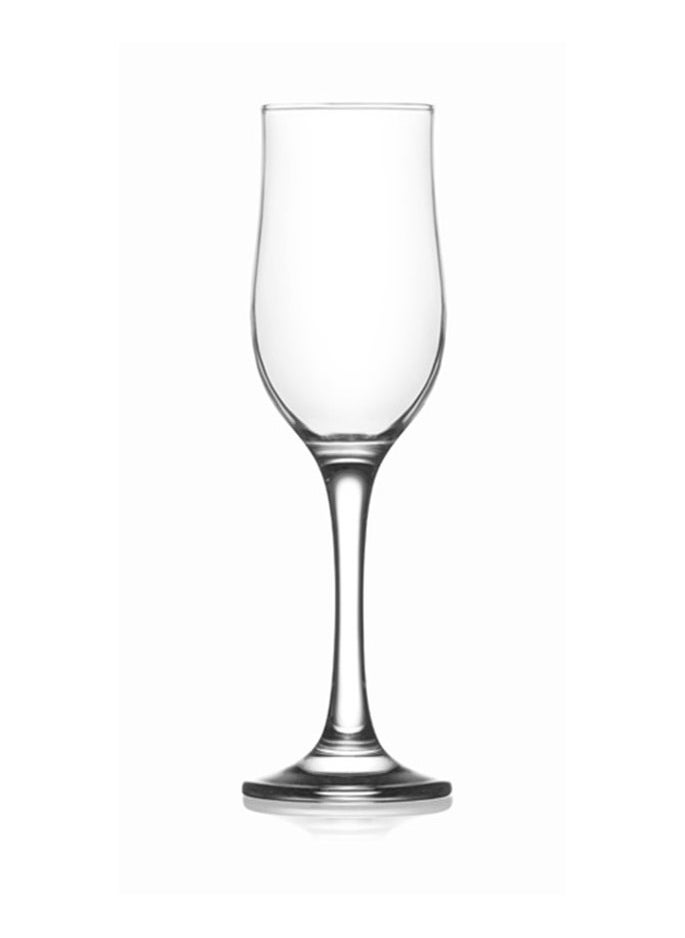 LAV 3 Pieces Nevakar Champagne Flute Set 195 Ml - Clear  - Image 1