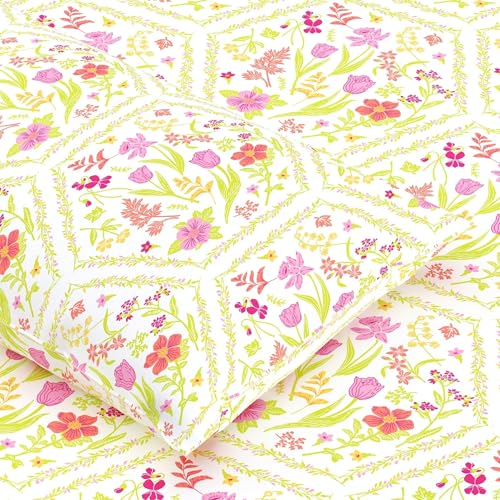 Dreamscape 100% Cotton Double Bedsheet with 2 Pillow Covers - (Size 87 x 94 inches, 140 TC, Colour - Pink: Blush Taffy) - Image 4