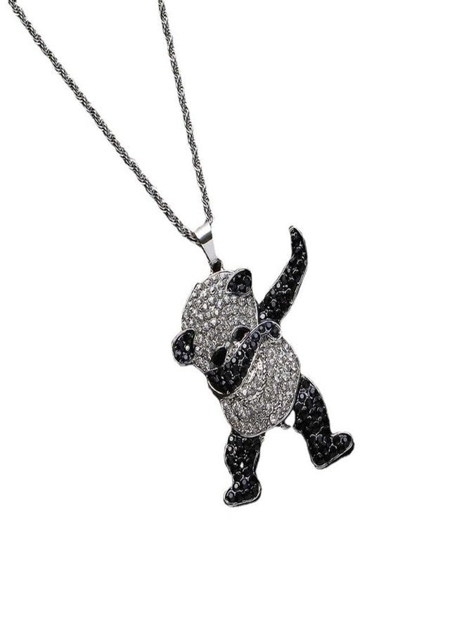 SALTY ALPHA Anti Tarnish Stainless Steel Dab Panda Locket Neck Chain for Men | Stylish Pendant Necklace | Jewellery Accessories for Boys | Minimal Jewelry | Gifts for Boyfriend & Husband | Marriage, Birthday | Gift for Valentine Day - Image 5