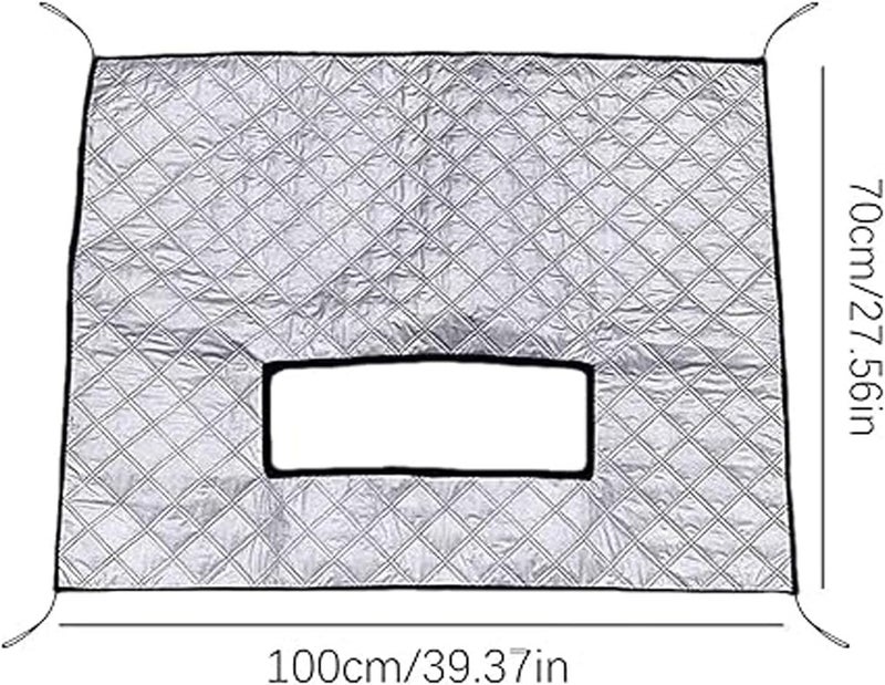 Winter Front Grille Cover, Car Dustproof & Snow Protector for SUV, RV, Truck & Cargo Van, Outdoor Vehicle Winter Garage Front Grille Shield - Image 2