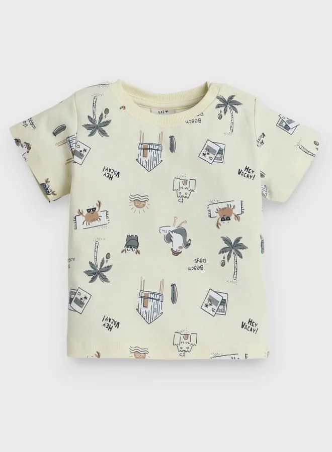 victor and jane Victor And Jane Boys All Over Print T-Shirt and Shorts Set