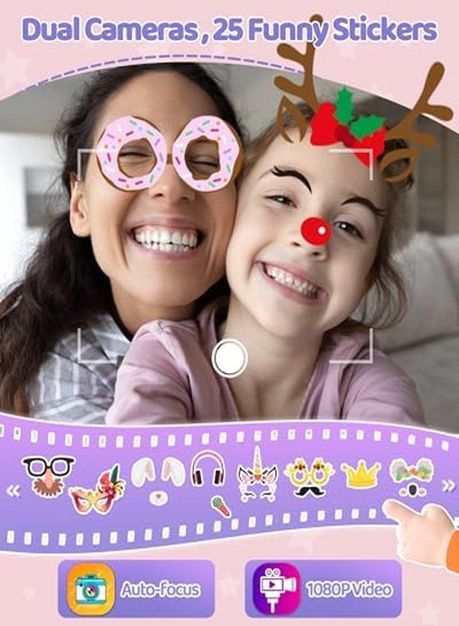 Kokodi Kids Smart Phone, Touchscreen Hd Dual Camera Cell Phone For Kids, Christmas Birthday Gifts Dinosaur Child Play Girls 3-10, Travel Toy Preschool Learning Education - Image 4