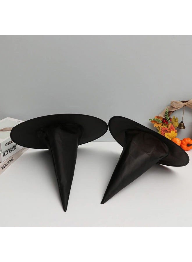 Ankelesz 3Pcs Halloween Witch Hats for Women Costume Witch Hat Costume Accessory for Halloween Party Decorations - Image 3