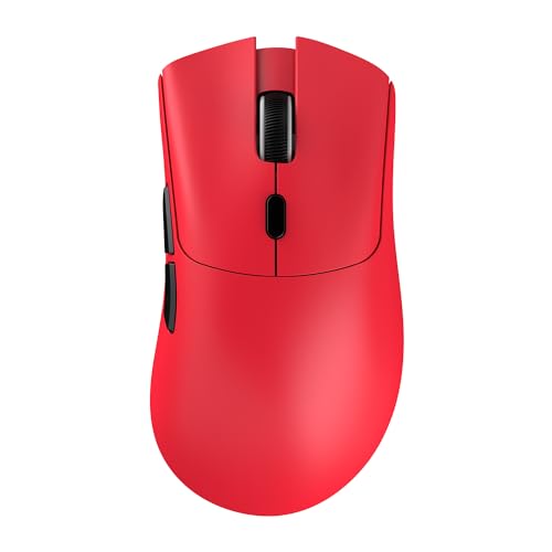MAMBASNAKE Attack Shark R1 Wireless Gaming Mouse,PAW3311 Optical Sensor 18K DPI,59g Ultralight 2.4Ghz/BT/Wired Computer Mice for Win/Mac - Red - Image 1