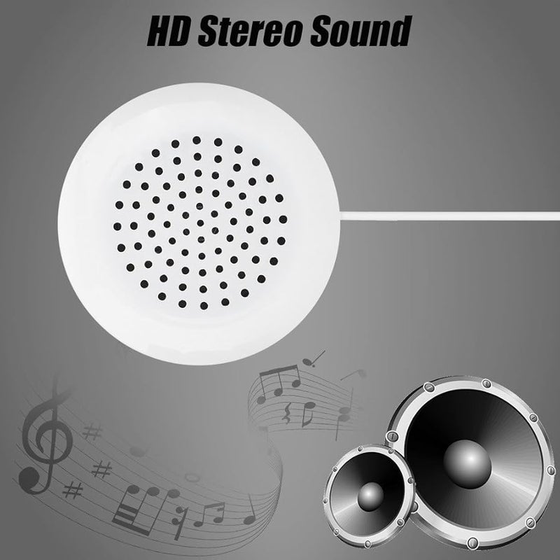 Premium Mini Stereo Pillow Speaker Portable Soft Sound For MP3 Phone CD Black - Image 5