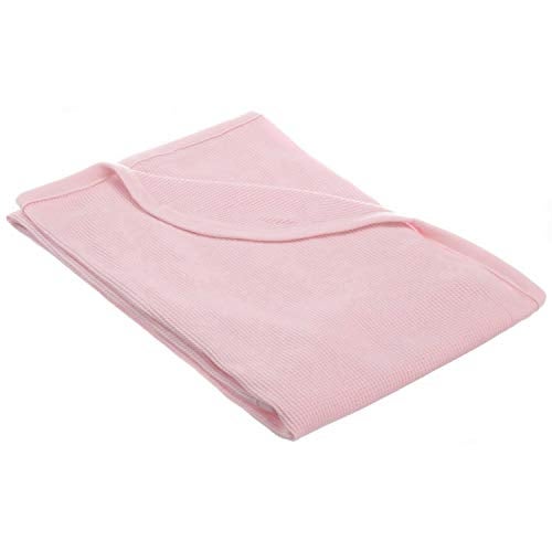 TL Care 100% Cotton Thermal Waffle Swaddle Blanket, Soft, Breathable & Stretchy, Pink, 30" x 40" for Boys and Girls, Perfect for Swaddling, Travel and Gifting - Image 1
