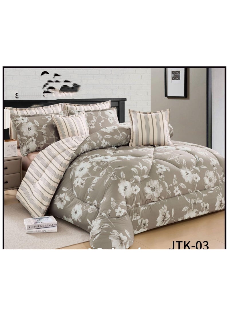 بلوز مفرش نفرين صيفي 6 قطع  بتشكيله جديده 260+240 - Image 1