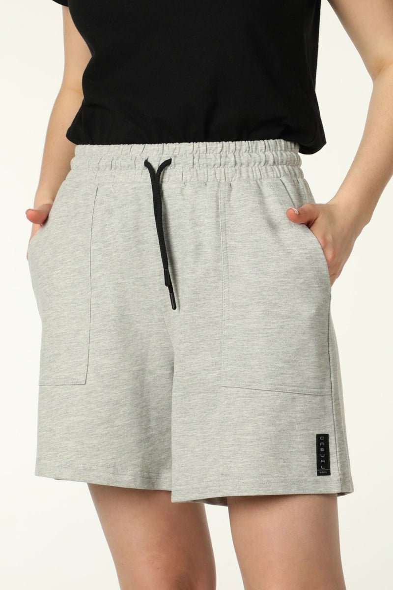 Defy's Women's Shorts Grey Melange  - Image 2