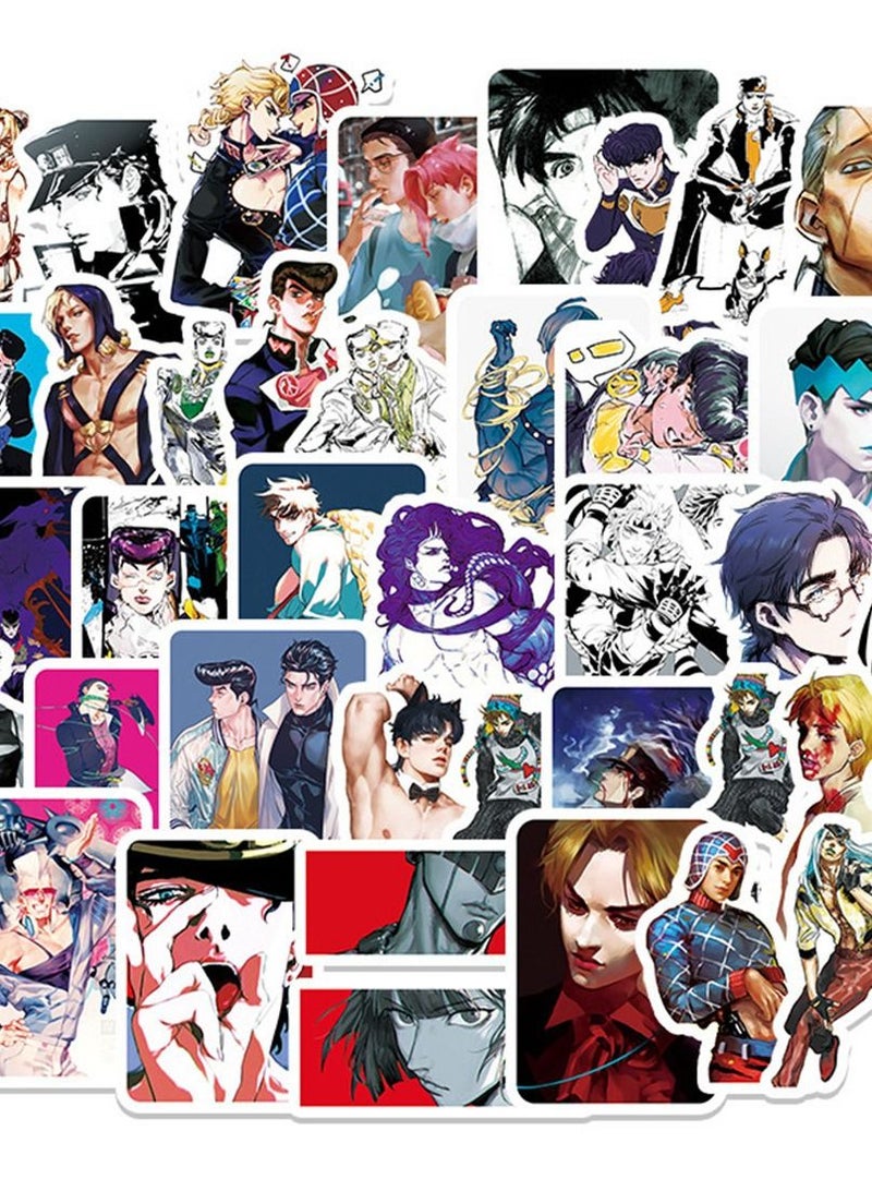 general 50-Piece JoJo's Bizarre Adventure Cute Vinyl Waterproof Sticker - Image 1