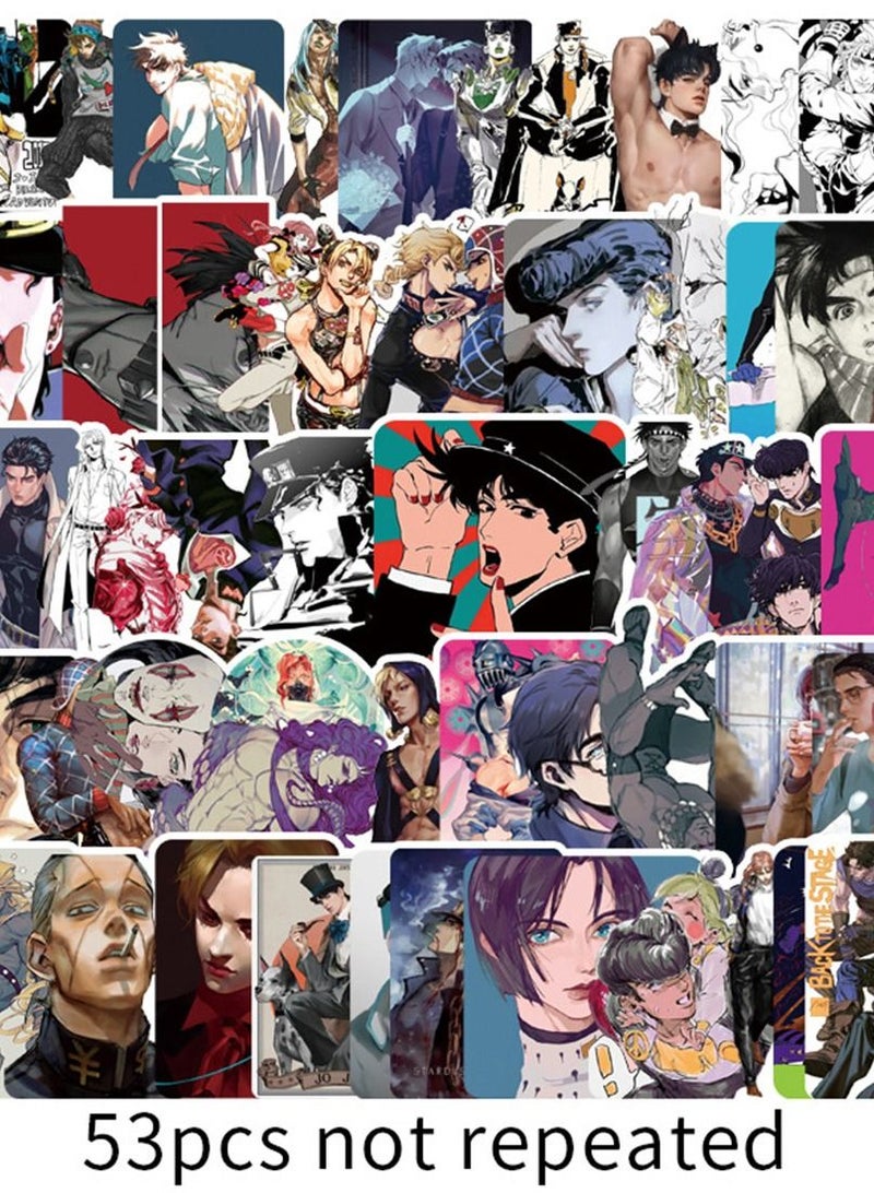 general 50-Piece JoJo's Bizarre Adventure Cute Vinyl Waterproof Sticker - Image 2