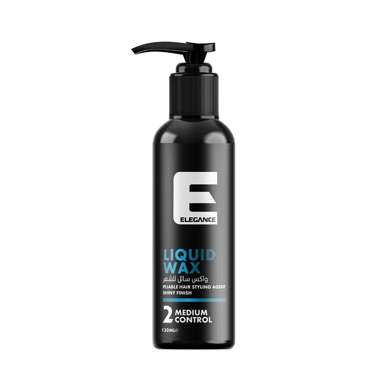 Elegance Liquid Hair Wax  405 Oz Hybrid Formula Medium Control and Shine Easy to Use