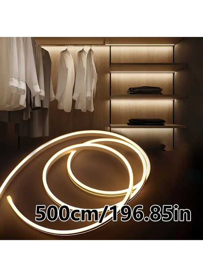 10M 32 81FT Silicone LED Diffuser Flexible Strip Light Cover White Neon Rope Lights For Indoor Decorative Ambient Home Lighting - Image 1